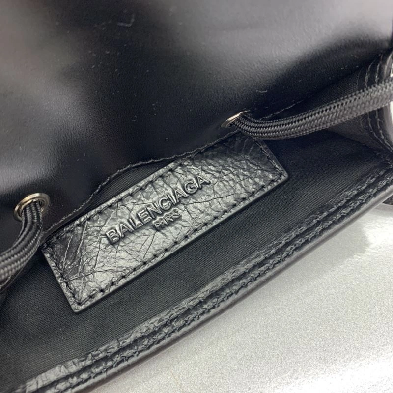 ComfortFit Balenciaga Paris Wrinkled Leather Mobile Phone Bag 69955
