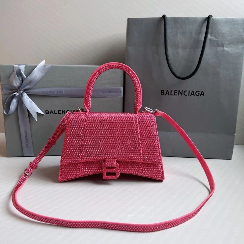 Balenciaga Pink Diamond Hourglass Bag - Luxe Handcrafted Design FashionForward 70043