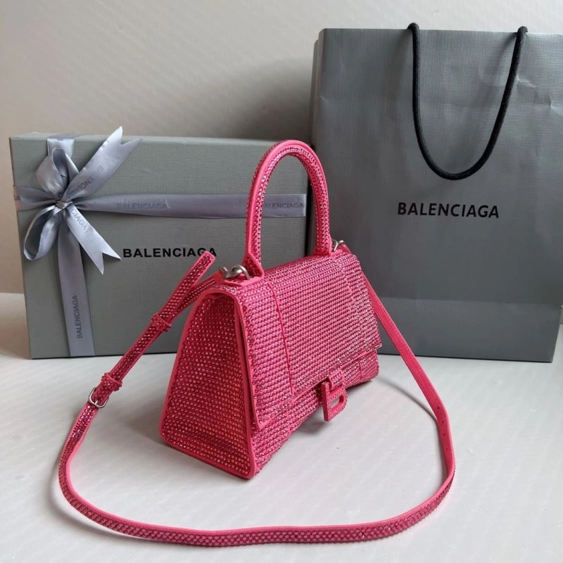 Balenciaga Pink Diamond Hourglass Bag - Luxe Handcrafted Design FashionForward 70043