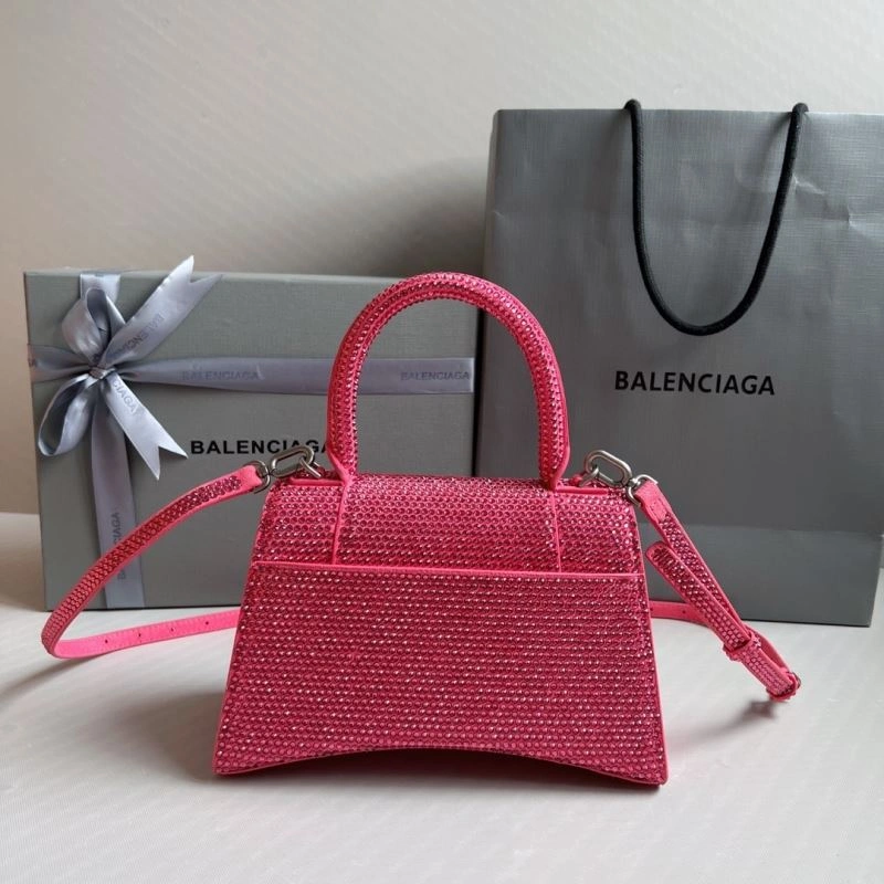 Balenciaga Pink Diamond Hourglass Bag - Luxe Handcrafted Design FashionForward 70043