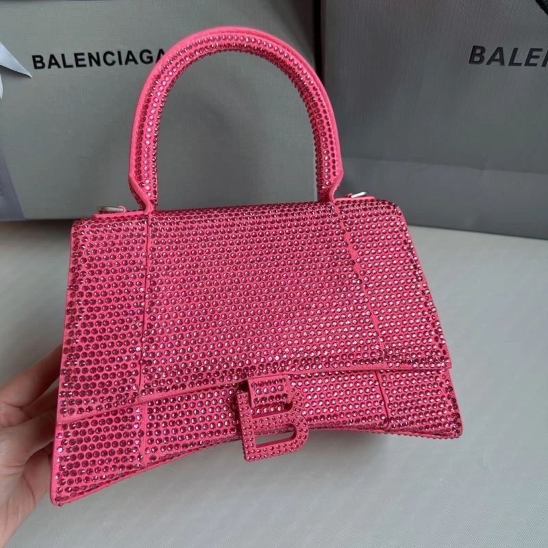 Balenciaga Pink Diamond Hourglass Bag - Luxe Handcrafted Design FashionForward 70043