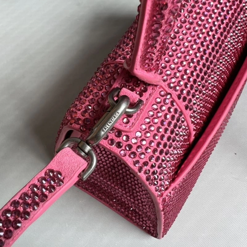 Balenciaga Pink Diamond Hourglass Bag - Luxe Handcrafted Design FashionForward 70043