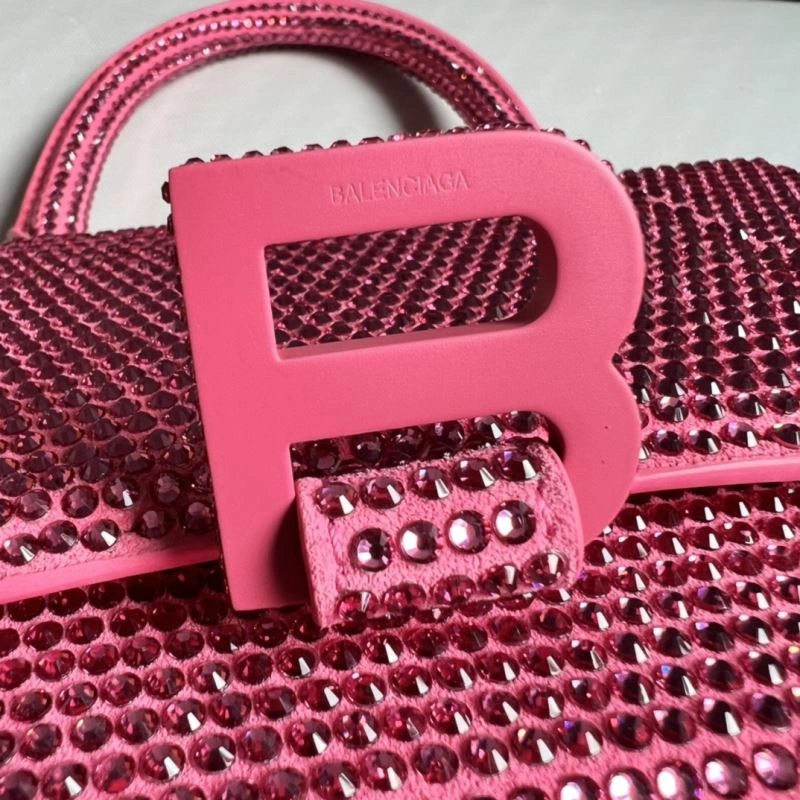 Balenciaga Pink Diamond Hourglass Bag - Luxe Handcrafted Design FashionForward 70043