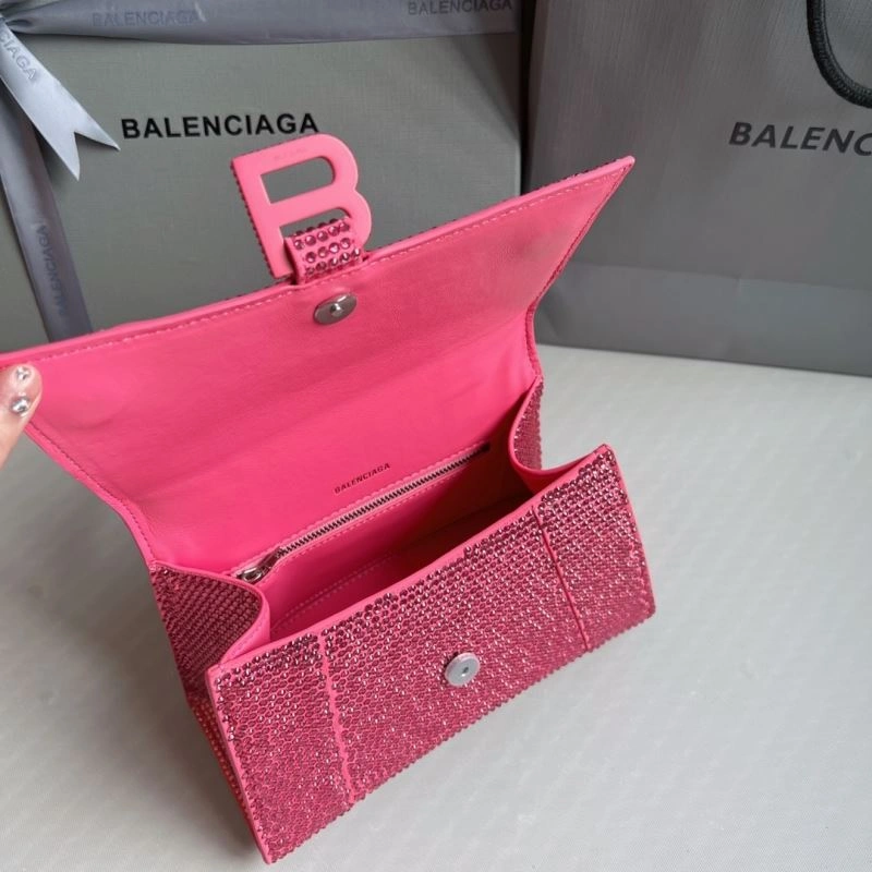 Balenciaga Pink Diamond Hourglass Bag - Luxe Handcrafted Design FashionForward 70043