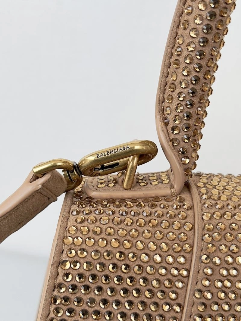 Fashionable Balenciaga Radiant Diamond Hourglass Tote Bag - Sparkle in Style 66957