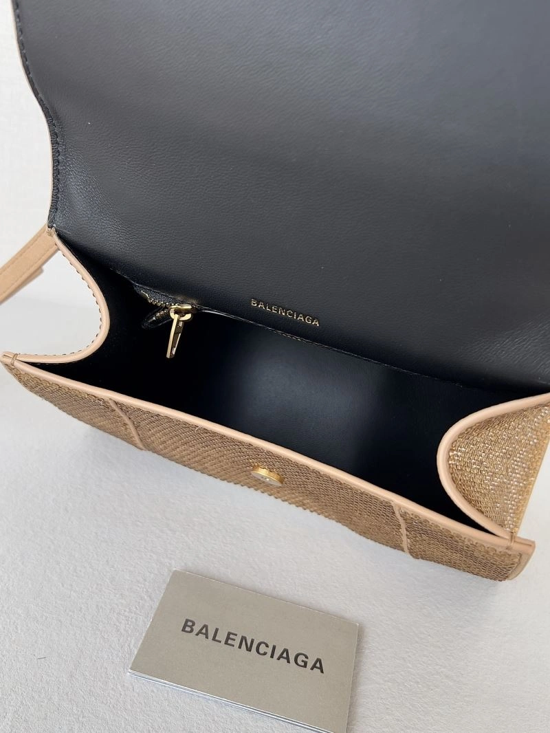 Fashionable Balenciaga Radiant Diamond Hourglass Tote Bag - Sparkle in Style 66957