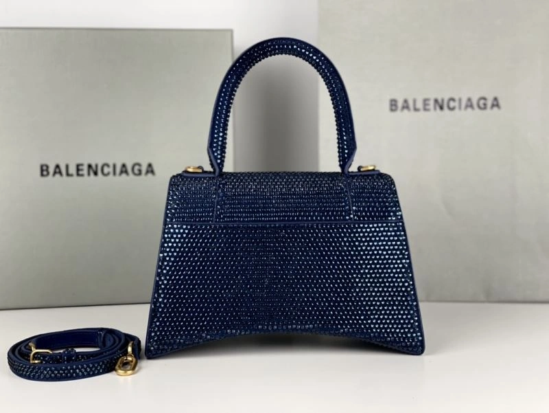 WeatherProof Balenciaga Radiant Hourglass Bag with Blue Rhinestones 72601