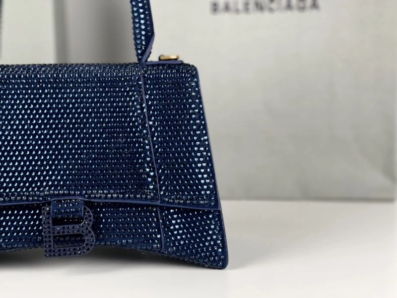 WeatherProof Balenciaga Radiant Hourglass Bag with Blue Rhinestones 72601