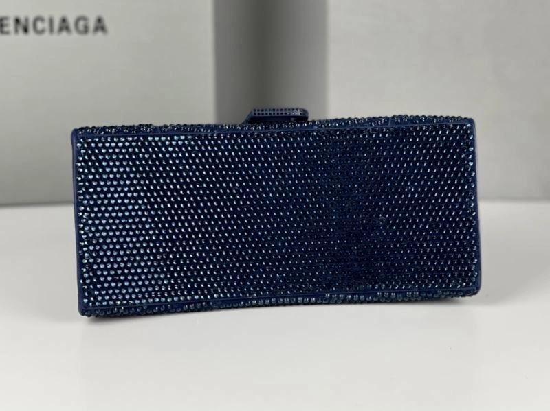 WeatherProof Balenciaga Radiant Hourglass Bag with Blue Rhinestones 72601
