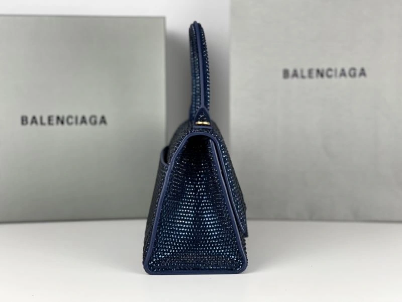 WeatherProof Balenciaga Radiant Hourglass Bag with Blue Rhinestones 72601