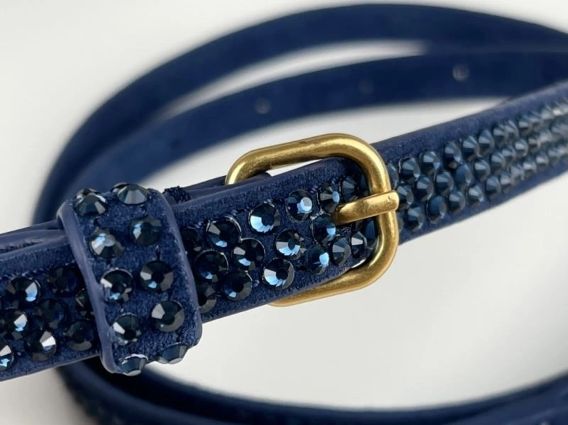 WeatherProof Balenciaga Radiant Hourglass Bag with Blue Rhinestones 72601