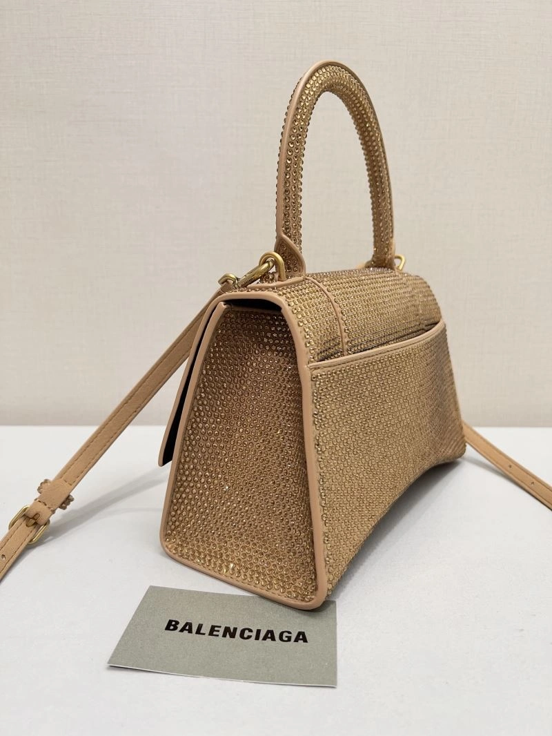 TravelReady Balenciaga Radiant Hourglass Diamond-Encrusted Handbag 66945