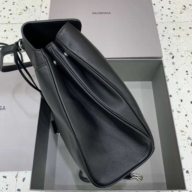 Balenciaga Rebel  Black Handbag with Silver Buckle - Three Sizes ModernLook 66960