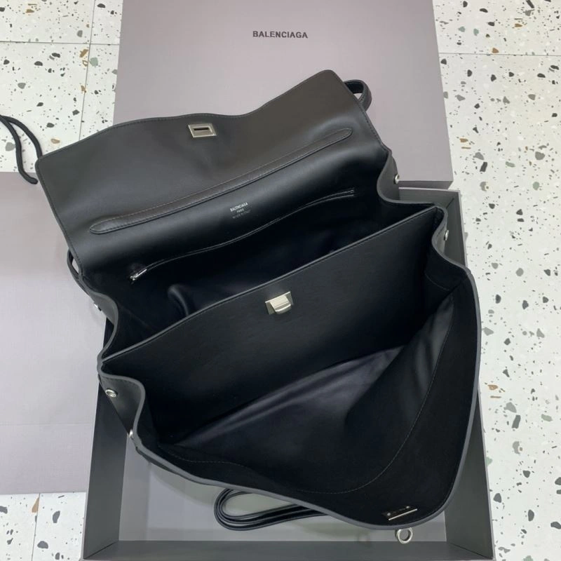 Balenciaga Rebel  Black Handbag with Silver Buckle - Three Sizes ModernLook 66960