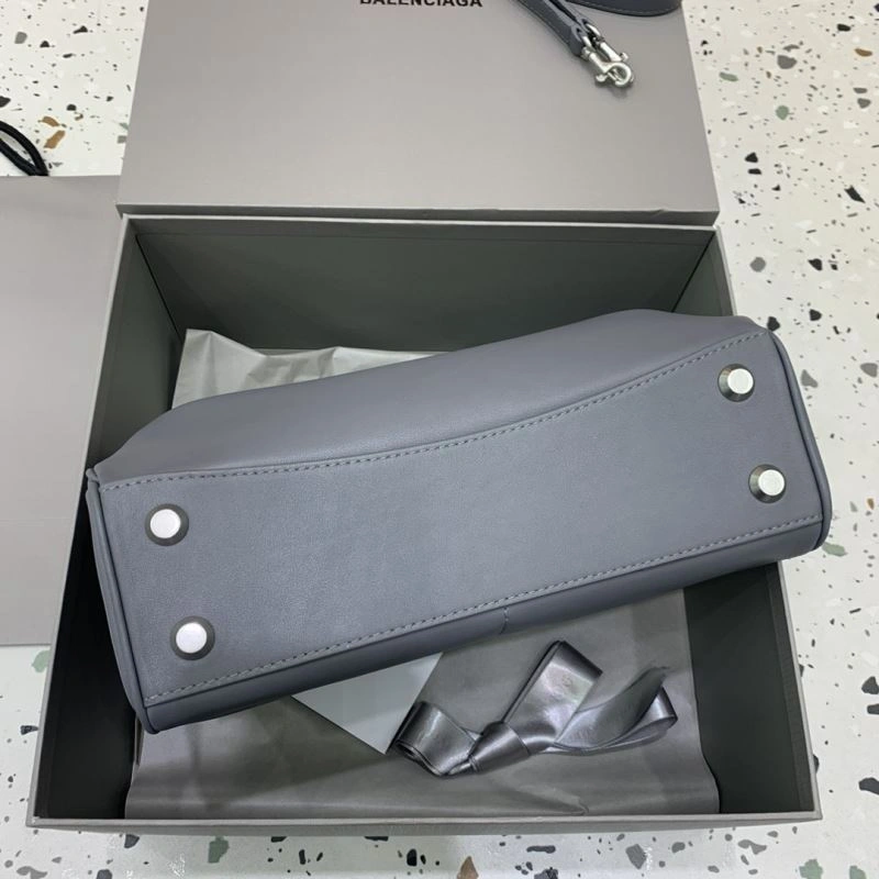 Balenciaga Rebel  Gray Bag with Silver Buckle FashionForward 69965