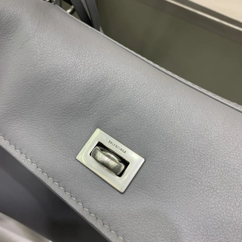 Balenciaga Rebel  Gray Bag with Silver Buckle FashionForward 69965