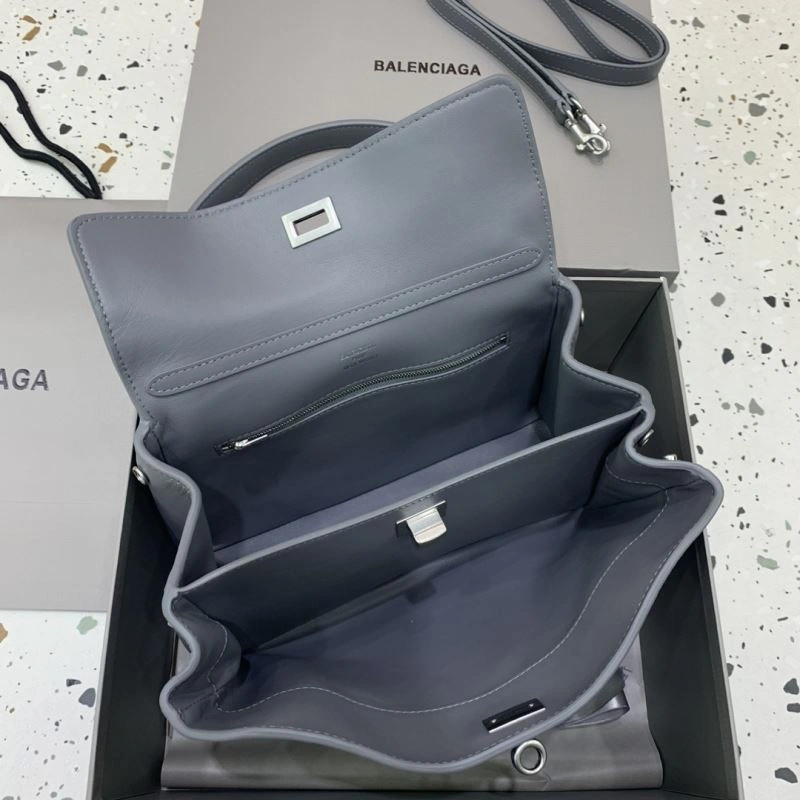 Balenciaga Rebel  Gray Bag with Silver Buckle FashionForward 69965