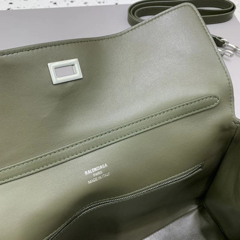 Balenciaga Rebel  Green Silver Buckle Handbag - Style NewStyle 66979