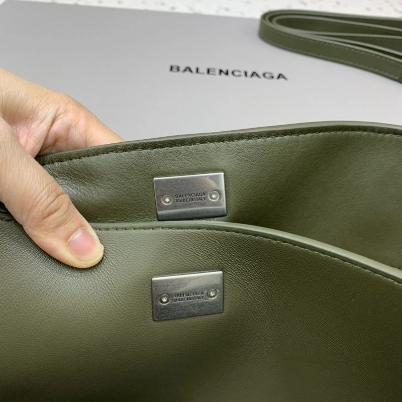 Balenciaga Rebel  Green Silver Buckle Handbag - Style NewStyle 66979