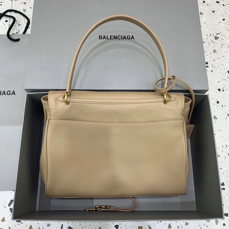 Colorful Balenciaga Rebel Chic Medium Apricot Handbag -  Leather Elegance 66989