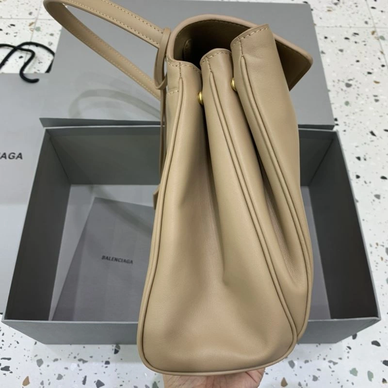 Colorful Balenciaga Rebel Chic Medium Apricot Handbag -  Leather Elegance 66989