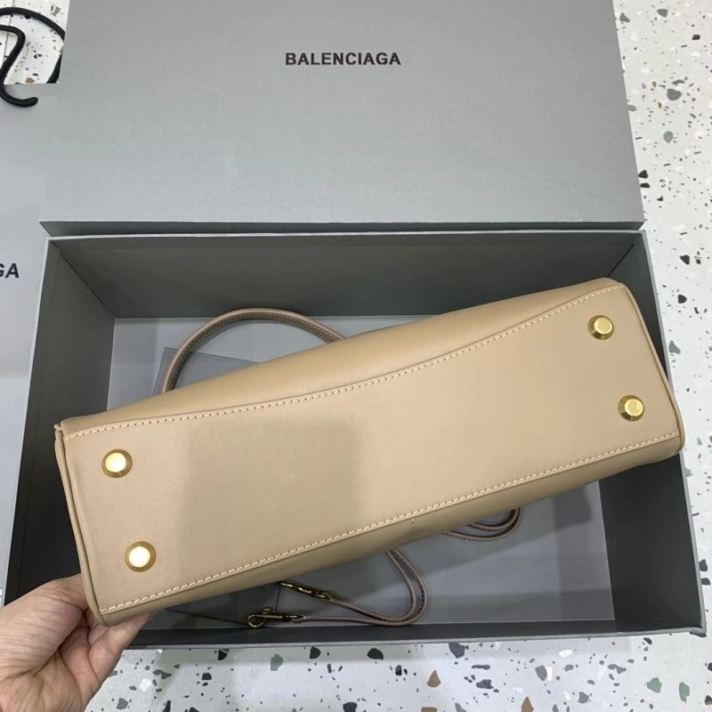 Colorful Balenciaga Rebel Chic Medium Apricot Handbag -  Leather Elegance 66989