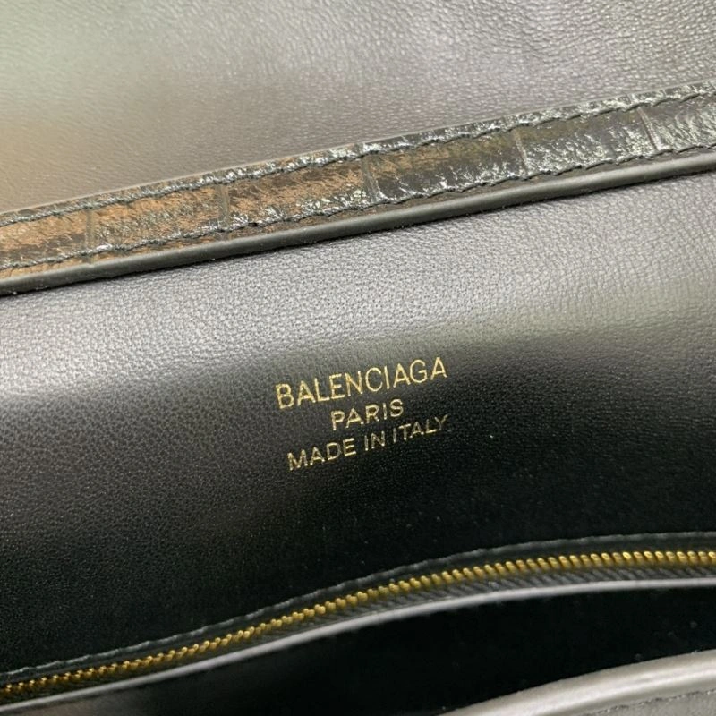 Fashionable Balenciaga Rebel  Small Crocodile Black Series Handbag 67006