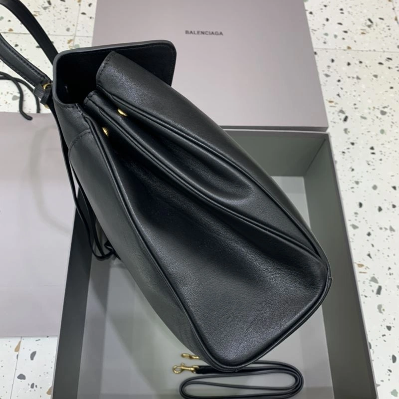 Unique Balenciaga Rebel Luxe Black Gold Buckle Handbag -  Versatility 66971