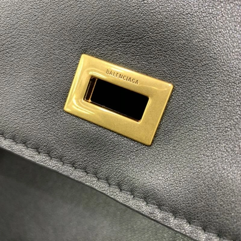 Unique Balenciaga Rebel Luxe Black Gold Buckle Handbag -  Versatility 66971