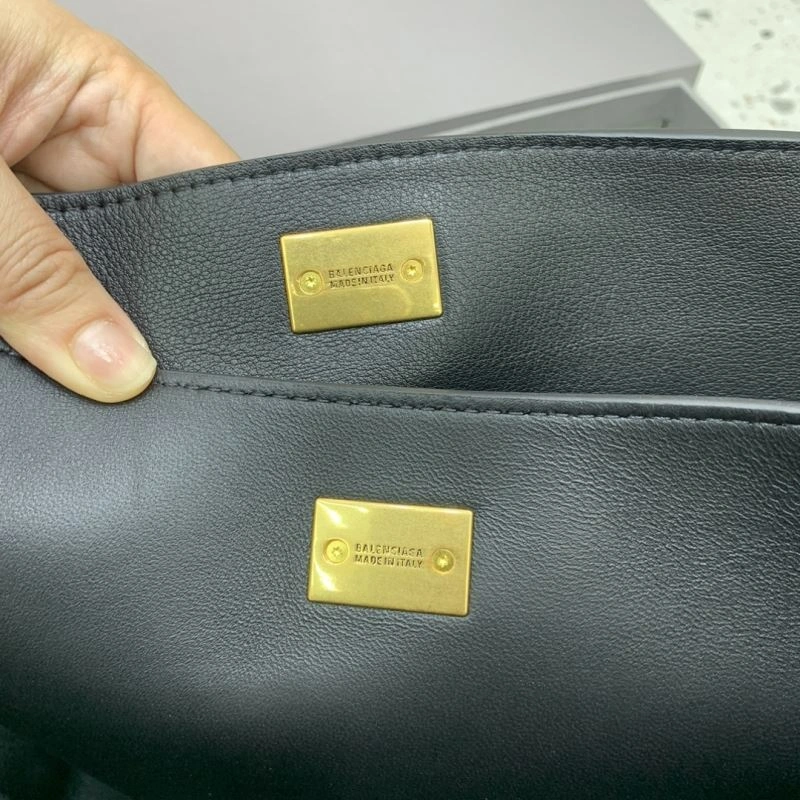 Unique Balenciaga Rebel Luxe Black Gold Buckle Handbag -  Versatility 66971