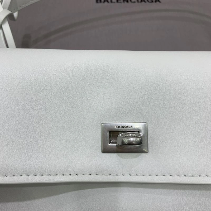 Reliable Balenciaga Rebel Luxe White Silver Buckle Handbag Collection 66977