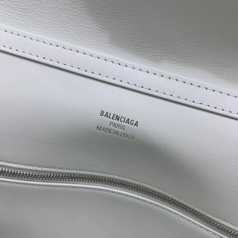 Reliable Balenciaga Rebel Luxe White Silver Buckle Handbag Collection 66977
