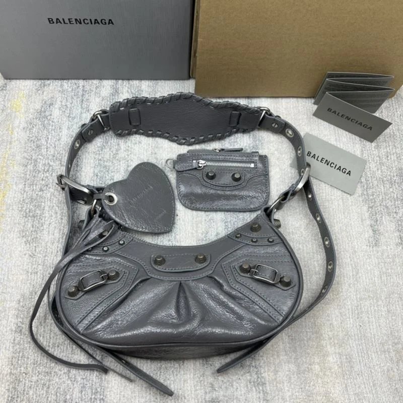 Affordable Balenciaga Retro   Le Cagole Half-Moon Dumpling Bag 38362