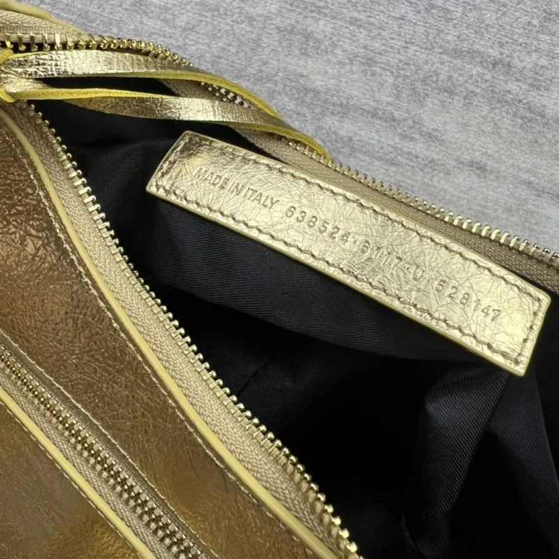 SunProtective Balenciaga Retro  Motorcycle-Inspired Half Moon Dumpling Bag 38358