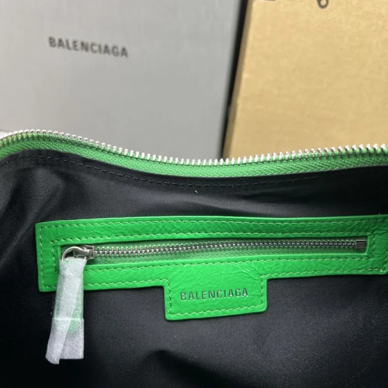 Popular Balenciaga Retro Green  Le Cagole Half-Moon Dumpling Bag 38350