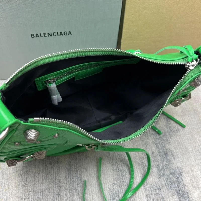 Popular Balenciaga Retro Green  Le Cagole Half-Moon Dumpling Bag 38350