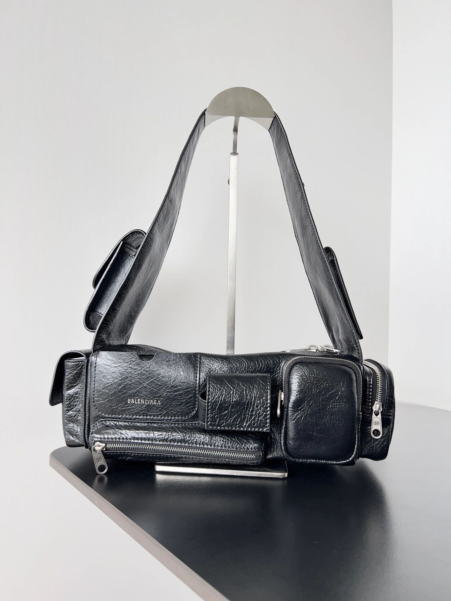 Balenciaga Retro Lambskin Multi- Shoulder Tote Bag Resilient 64659