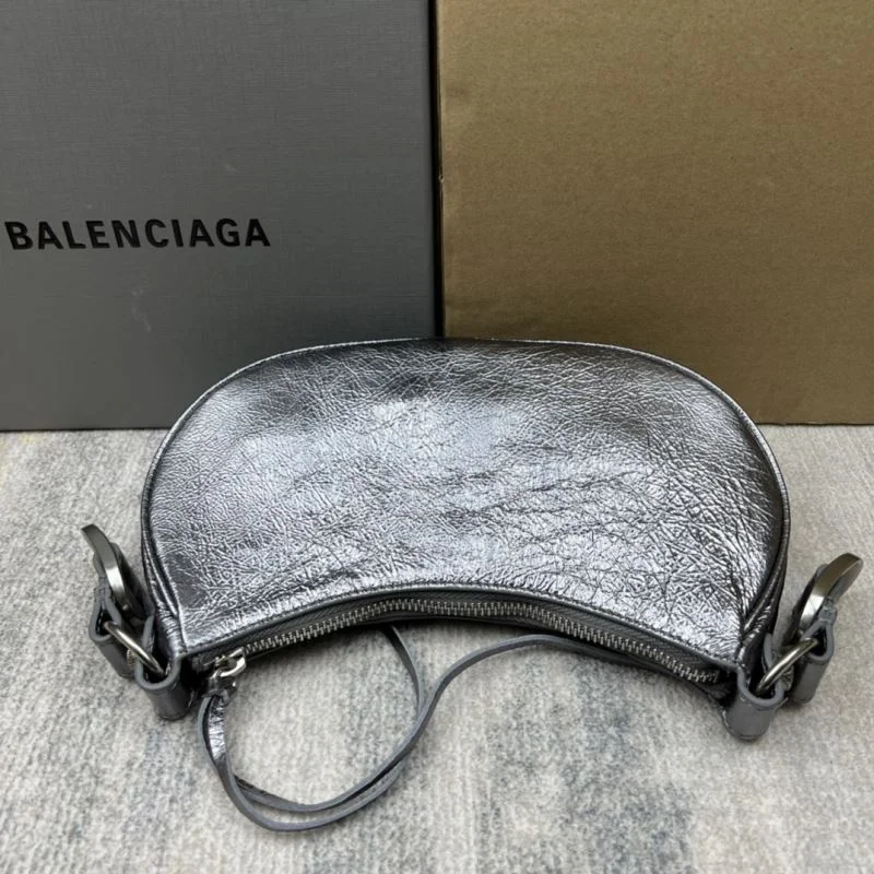 Balenciaga Retro Motorcycle-Inspired Half Moon Dumpling Bag WeatherProof 38363