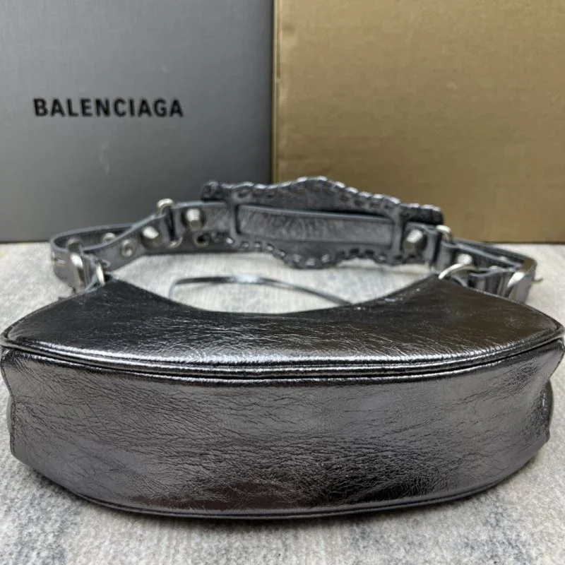 Balenciaga Retro Motorcycle-Inspired Half Moon Dumpling Bag WeatherProof 38363