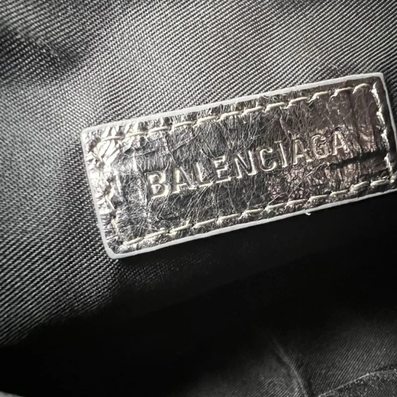 Balenciaga Retro Motorcycle-Inspired Half Moon Dumpling Bag WeatherProof 38363