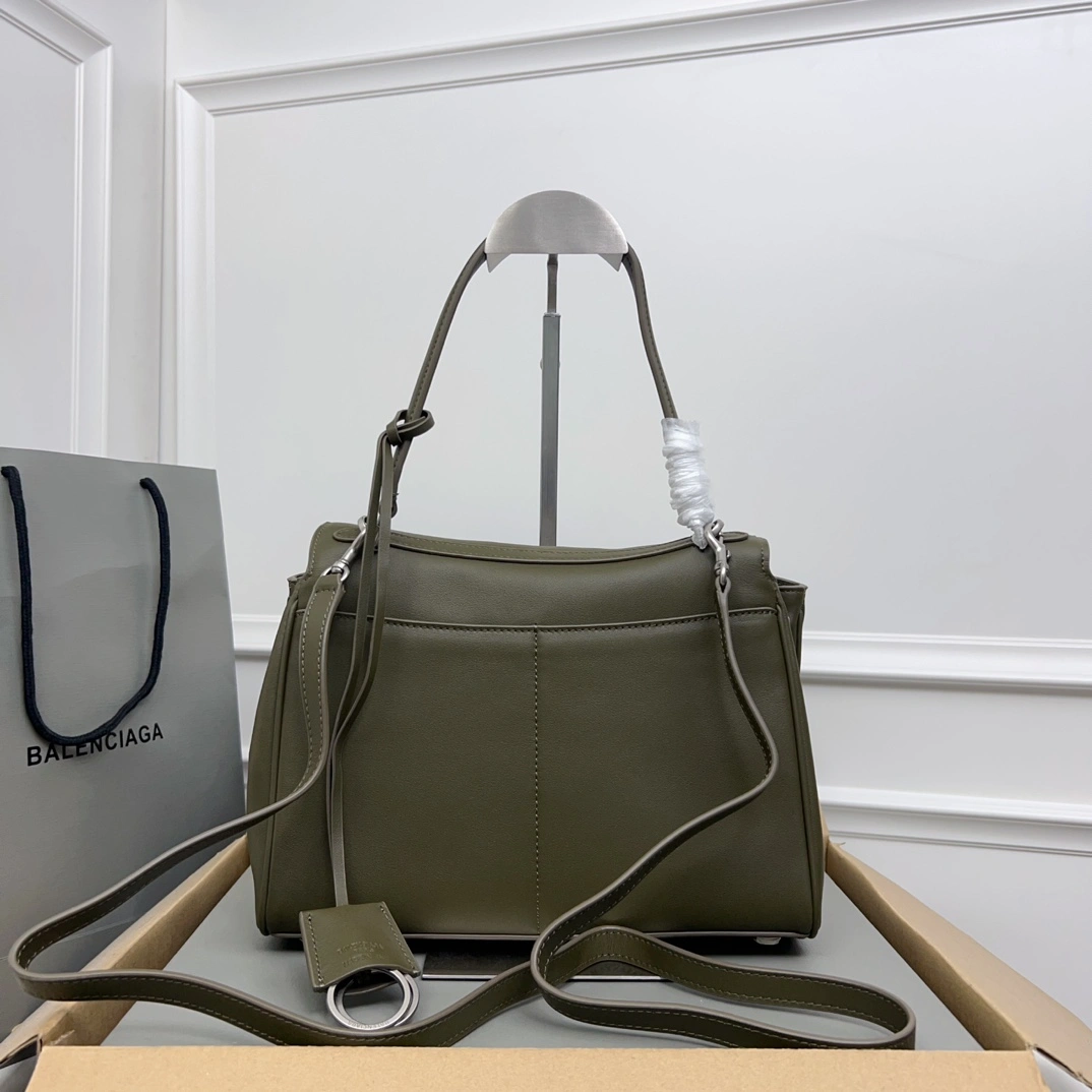 Balenciaga Rodeo Luxe Black Leather Tote -  Style MoistureWicking 60918