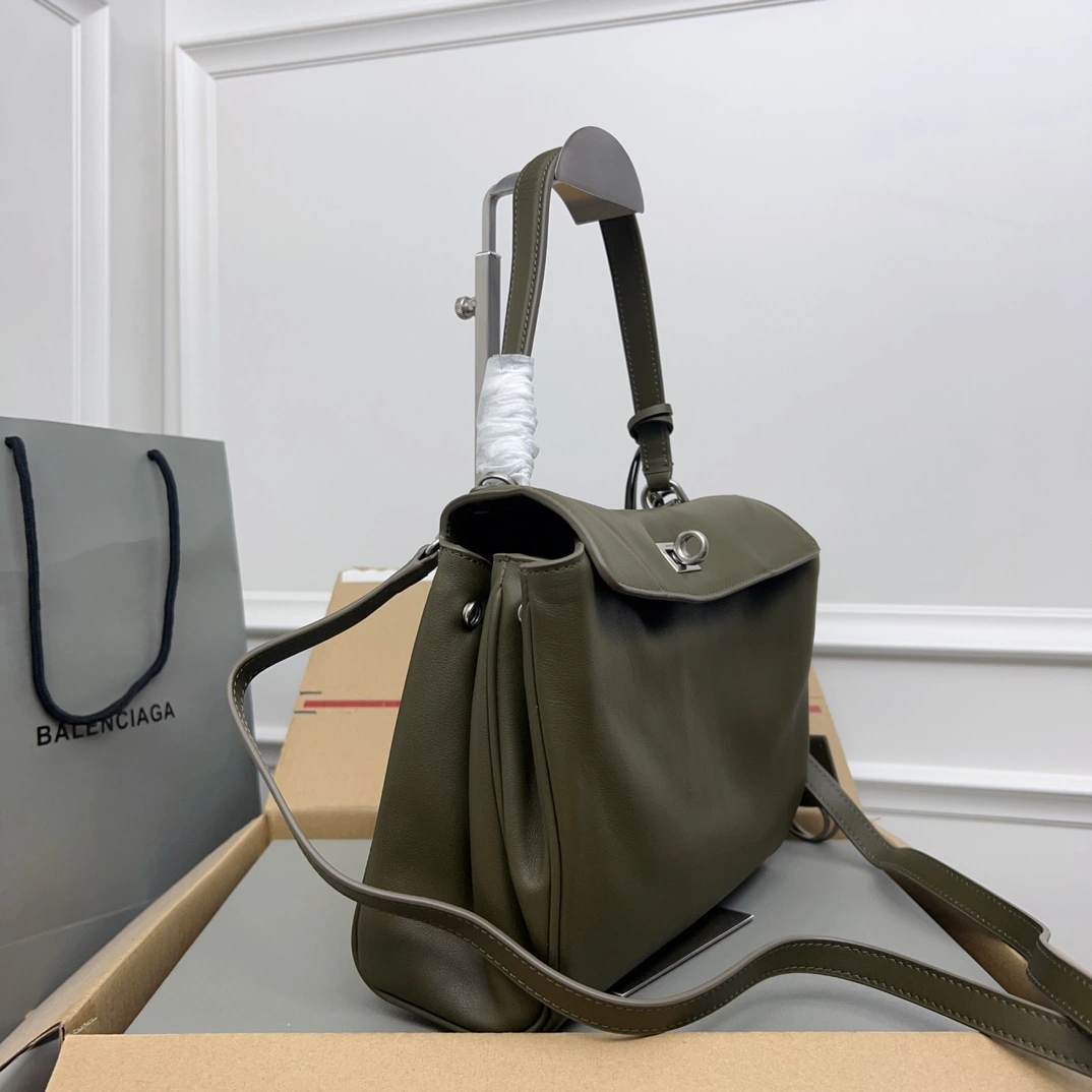 Balenciaga Rodeo Luxe Black Leather Tote -  Style MoistureWicking 60918