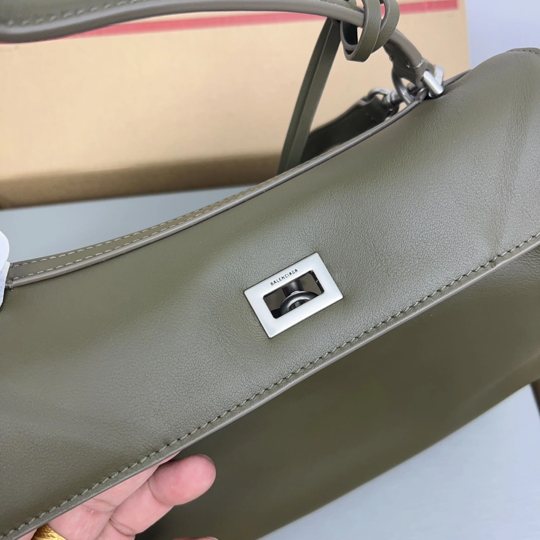 Balenciaga Rodeo Luxe Black Leather Tote -  Style MoistureWicking 60918