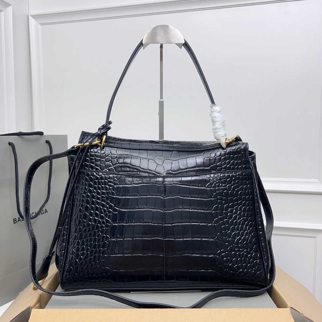 Durable Balenciaga Rodeo Luxe Leather Tote -  Style 60961