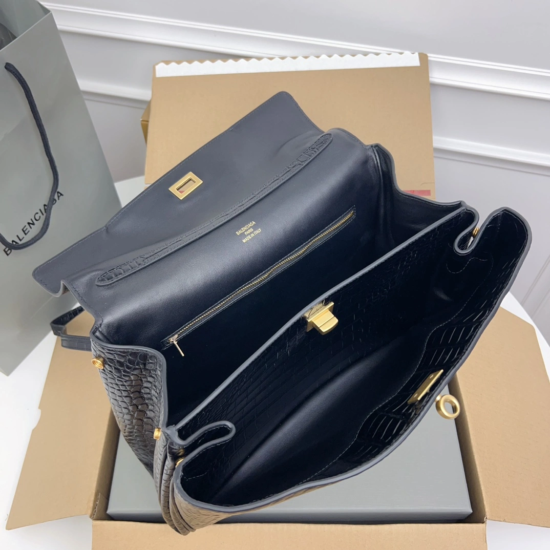 Durable Balenciaga Rodeo Luxe Leather Tote -  Style 60961
