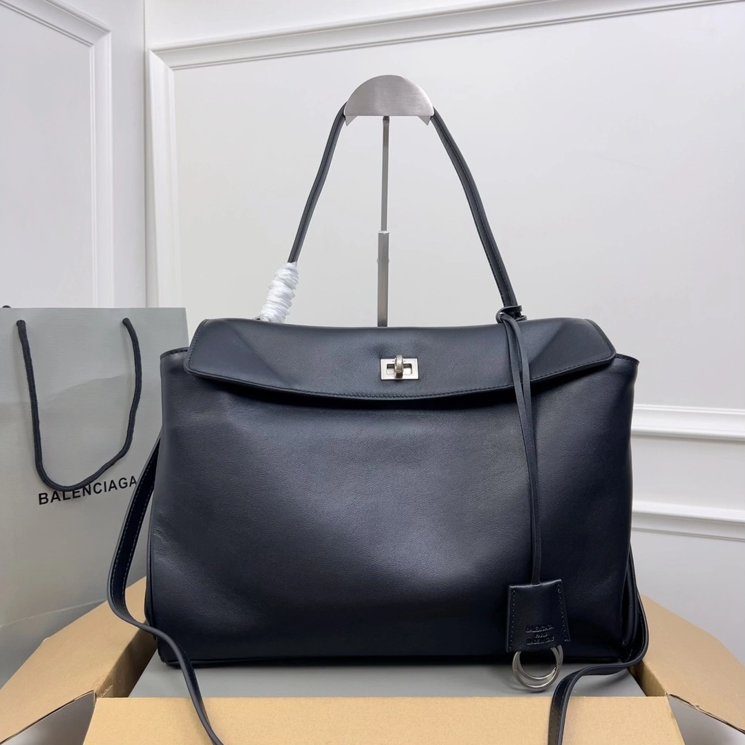 Balenciaga Rodeo Luxe Leather Tote -  Style MoistureWicking 60920