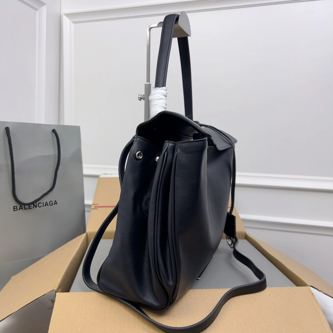 Balenciaga Rodeo Luxe Leather Tote -  Style MoistureWicking 60920