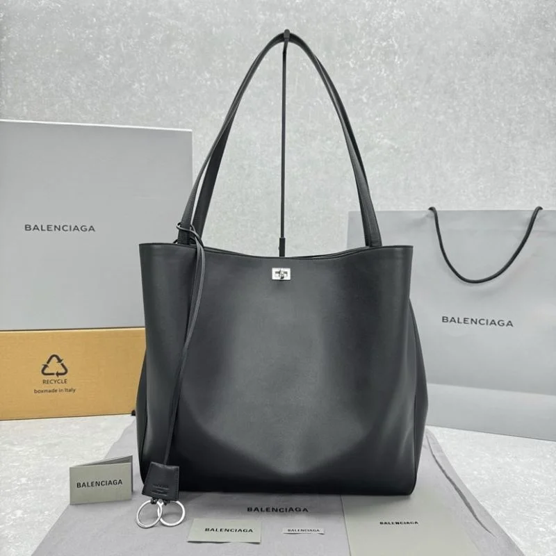 Balenciaga Rodeo Luxe Open-Top Tote with Metal Turn-Lock RelaxedFit 38249