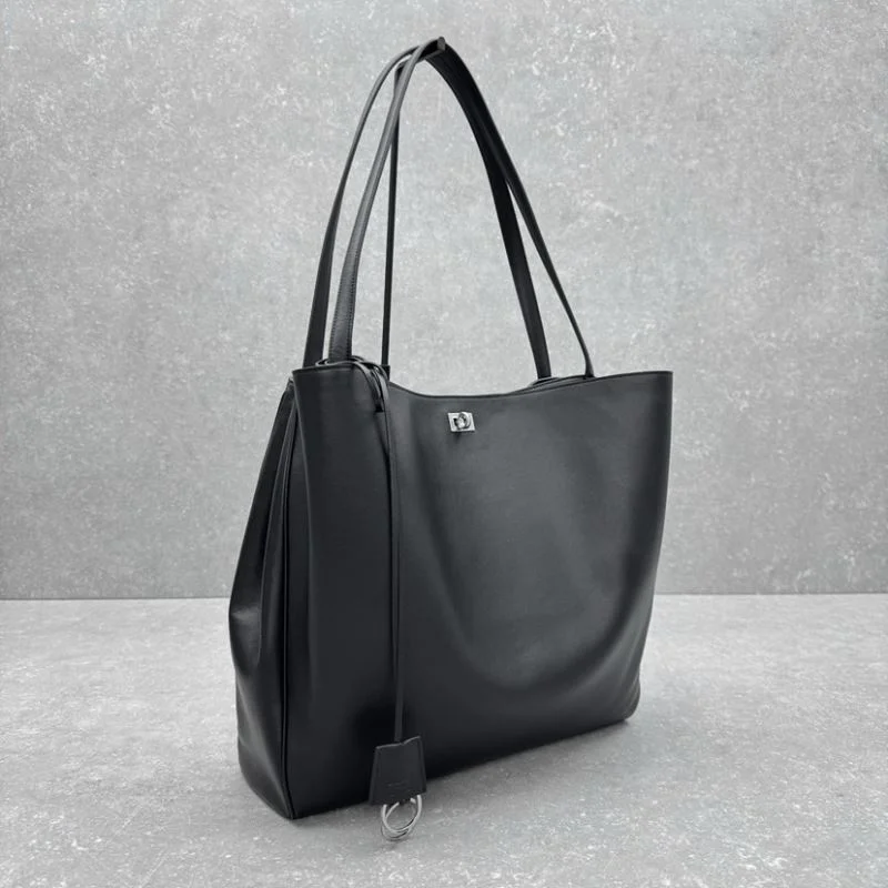 Balenciaga Rodeo Luxe Open-Top Tote with Metal Turn-Lock RelaxedFit 38249