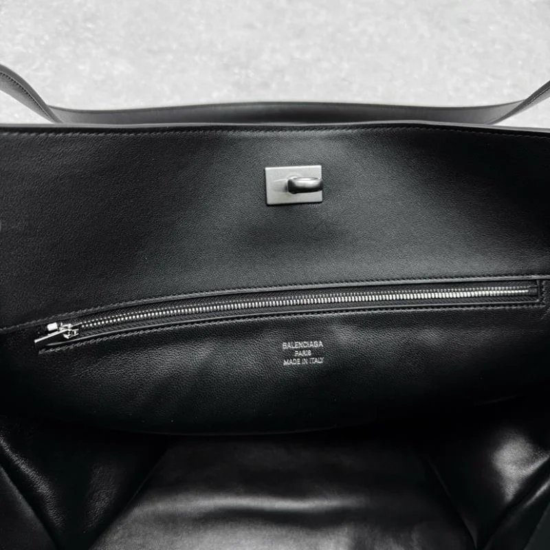 Balenciaga Rodeo Luxe Open-Top Tote with Metal Turn-Lock RelaxedFit 38249
